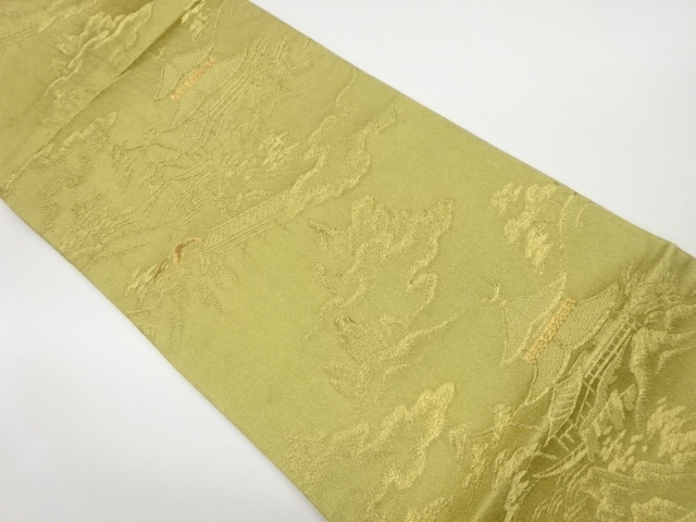 モール寺院風景模様織出し袋帯